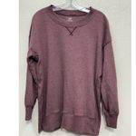 Aerie Pullover Crewneck Sweatshirt Womens XS Oversized Slit Side Tunic Soft Photo 0