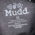 Mudd  Women's shirt Size Juniors medium Aerosmith rock band gray baby tee Photo 1