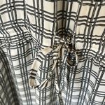 Theory black and white silk plaid sleeveless jumpsuit Photo 5