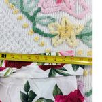 SheIn  CURVE‎ 1XL White Pink Rose Floral Tiered Maxi Skirt Women's Boho Photo 4