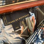 I Jeans By Buffalo Sheer Small Floral Black Casual Business Blouse Photo 3