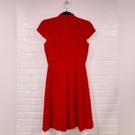 J.Crew NEW Elegant A-Line Red Dress with Bow Detail Photo 5