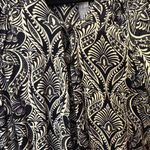 Anthropologie Women Size 8 Zadie black & white Satin jumpsuit Ruffle Sleeves Photo 3