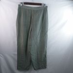 August Silk  8 31x26 Silk Thatched Pattern Lined Crop Workwear Dress Pants Photo 1