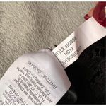 J.Crew Mockneck Floral Lace Eyelash Hem Bow Accent Top Black Sz 8 Photo 14