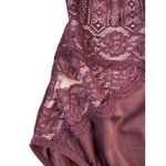 Adrienne Vittadini Burgundy Lace Trimmed Large Shaping Lace Bodysuit Feminine Photo 9