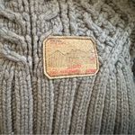 Diesel  Vintage Gray Cowl Neck Cable Knit Sweater Wool Vest Fisherman Grunge XL Photo 8