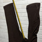 Chico's 3 Travelers Pants Womens XL Brown Slinky Pull On Stretch Wide Leg Ankle Photo 3