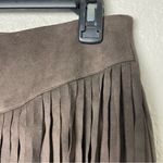 Ariat BNWT!  Monument Valley Fringe Microsuede Skirt in Chocolate Brown Size 6R Photo 1