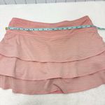 Athleta  Swagger Tiered Skort Med Neon Orange Striped Dot Pickleball Tennis Skirt Photo 8