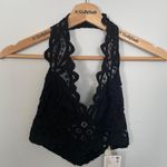 Free People Adella Lace Halter Bra/Bralette - Black- Size XS- NWT Photo 9