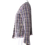 IRO  Frankie Blue, Pink, Black & Cream Tweed Blazer Jacket US XS Photo 3