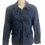 Alfred Dunner Ladies size 6 Petite Blue Denim Jacket  Pretty Embroidery Photo 0