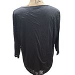 Coldwater Creek  Elegant Black Floral Embossed V-Neck Top‎ Plus Size 2X Photo 1