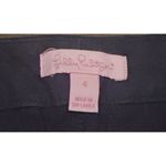 Lilly Pulitzer Kelly Textured Cotton Pants Midnight Navy Gold Button Womens Sz 4 Photo 5