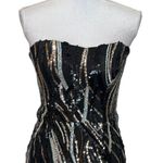 Dress the Population Leanne Sequin Sweetheart Bodycon Dress Black Multi Size S Photo 3