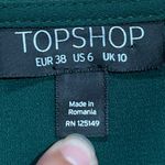 Topshop  Dark Green Long Sleeve Dress Photo 10
