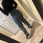 High Waisted High Rise Mom Fit Jeans Boyfriend Jeans Ripped Pants Denim Loose Ankle Crop Leggings Treggings Track Pants Blue Size XS Photo 8