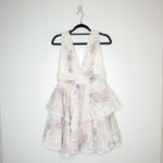 Gianni Bini NEW  Pastel Tiered Ruffle Mini Dress Women's Size 6 Photo 2