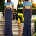 STAUD NWT  Piera Dress Size Small Color Blue Green Yellow Photo 1