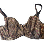 Felina  Lace Black Floral Bra Size 34F Photo 0