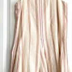Alexis  Dimma Sleeveless 100% Linen MiniDress in Heather Beige Stripe Size S Photo 0
