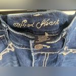Wired Heart Western Midrise Embroidered Pockets Cowgirl Bootcut Jeans size 16 Blue Photo 5