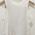 Lululemon Classic-Fit Cotton-Blend Tank White Size Small FLAW Photo 0
