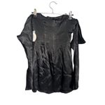Camila Coelho NWT  Charlie Black Satin Off Shoulder Mini Dress Size XXS Photo 9