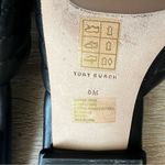 Tory Burch Kira Quilted Perfect Black Criss Cross Sandals Leather Flat Size 8 Photo 6