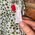 J.Crew Vintage Y2k White Green Polka Dot Cotton Pajama Shorts Size Medium Photo 3