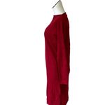 ZARA NWOT  Boat Neck Long Sleeve Super Soft Midi Dress Stretch Red Medium Photo 3