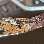 Black resin S925 antique silver ring size 9.5 Photo 7