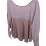 We The Free  Heathered Purple Colorblock Cozy Casual Coastal Long Sleeve Size XS Photo 5