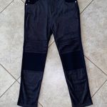 Francesca MiAmi Black Faux Suede Moto large Jeans Size undefined Photo 2