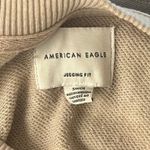 American Eagle  Sweatshirt Womens Small Cream Gray Zebra Print Jegging Fit Lounge Photo 5