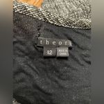 Theory  Cozma Aglow Tweed Fit Flare Contrast Sleeveless Dress Size 12 Photo 7