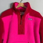 Vineyard Vines 1/4 Zip Colorblock Fleece Pullover Jacket Women's Small Pink Red Photo 5