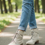 Diba True  Cream Suede Rosie Booties Boots size 10 Photo 0