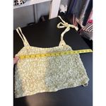 Kendall + Kylie Boho Chic green and white floral crop top in women’s Size M Photo 6