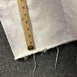 ZARA  Jeans Womens 4 White Denim Light Wash 5 Pockets Frayed Hem Wide Leg Comfort Photo 6