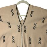 Kukul Boutik Merida Mexico Tan Kaftan Black Embroidery Artisan Artsy Aztec O/S Size undefined Photo 3