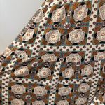 Voom by Joy Han Vintage 00s Tiered Maxi Skirt Strapless Dress Geometric Mod Boho Orange Size XS Photo 6