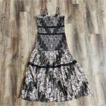 Hemant and Nandita  Kari Midi Dress Black Sleeveless Medium NWT Smocked Photo 5