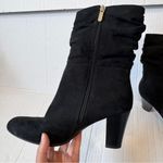 Sam Edelman  Black Faux Suede Slouchy Ankle Boots Womens 8 Wanda Fall Booties Photo 2