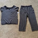 Free People One To Beat Set NWT Size M Black FP Movement Photo 3