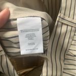 CAbi  Tick Tock Cropped Cream & Navy Blue Striped Trouser Pants 6 Photo 8