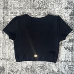 Alo Yoga Seamless Ribbed Cropped Serene Short Sleeve Photo 1