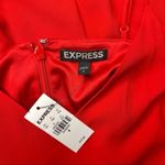EXPRESS Red Formal Gown Maxi Dress with High Slit Size 4 Small Nwt Photo 10