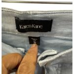 Karen Kane Light Blue Stretch Denim Pants Women's Size 10 Cotton Spandex Fit Photo 2